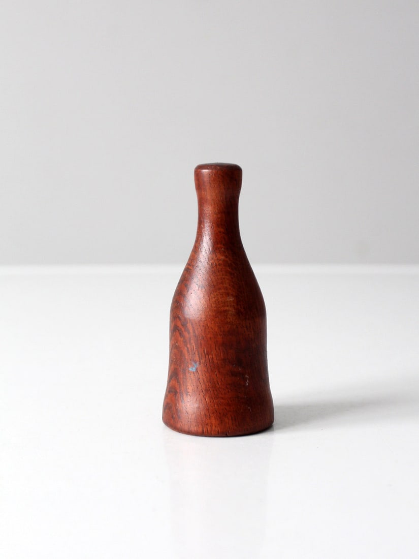 Vintage 1956 Handmade Wooden Bell with Original Jingle (1 of 12)