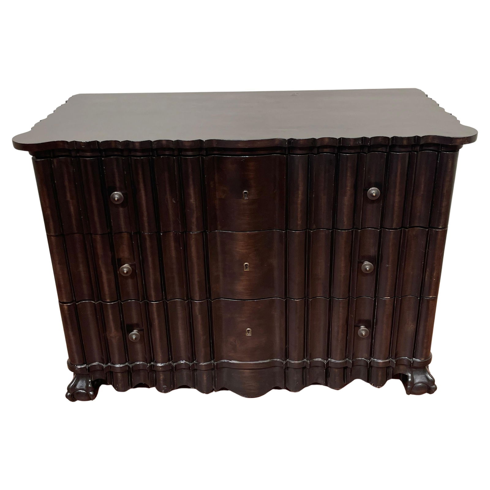 Portuguese Rococo Ebonized Three-Drawer Chest by Quatrain (1 of 18)