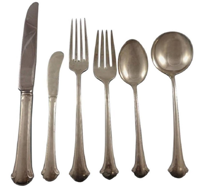 Towle Chippendale Sterling Silver Flatware Set 48 Pieces with Storage Chest: Towle Chippendale Sterling Silver Flatware Set 48 Pieces with Storage Chest Discover the elegance of the Chippendale Sterling Silver Flatware Set by Towle, a stunning collection of 48 pieces that brin