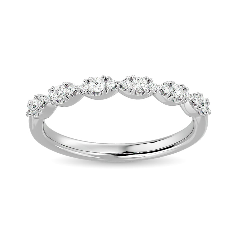 Diamond Wedding Band 1/5 Ct.tw in 14K White Gold: Diamond Wedding Band 1/5 Ct.tw in 14K White Gold 14k White Gold Stone Color: Gh Stone Clarity: Si2 This item may take 2-5 weeks for shipping. PLEASE NOTE: Framed, Large, or heavy items do not have shi