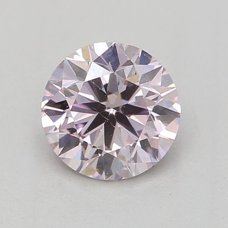 Loose Diamond - ROUND 0.46ct Fancy Light Purplish Pink: Loose Diamond - ROUND 0.46ct Fancy Light Purplish Pink Source: Natural Shape: ROUND Carats: 0.46 Color: Fancy Light Purplish Pink Certification: GIA Video: