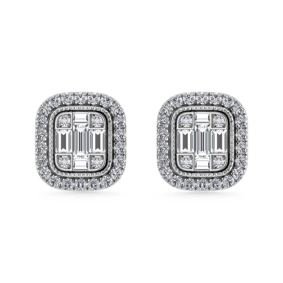 Diamond 3/8 Ct.Tw. Fashion Earrings in 10K White Gold: Diamond 3/8 Ct.Tw. Fashion Earrings in 10K White Gold 14k White Gold Stone Color: G-h Stone Clarity: Si2 / I1 This item may take 2-5 weeks for shipping. PLEASE NOTE: Framed, Large, or heavy items do n
