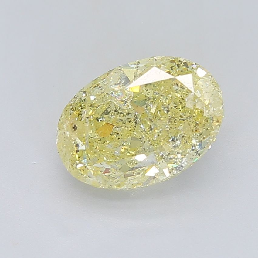 Loose Diamond - OVAL 5.2ct Fancy Yellow I3: Loose Diamond - OVAL 5.2ct Fancy Yellow I3 Source: Natural Shape: OVAL Carats: 5.2 Color: Fancy Yellow Certification: NONE Video:
