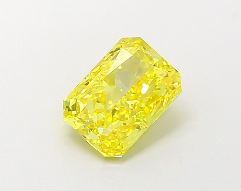 Loose Diamond - RADIANT 1.01ct Fancy Vivid Yellow IF: Loose Diamond - RADIANT 1.01ct Fancy Vivid Yellow IF Source: This is a real non-mined Diamond that has been grown in a lab Shape: RADIANT Carats: 1.01 Color: Fancy Vivid Yellow Certification: IGI Vide