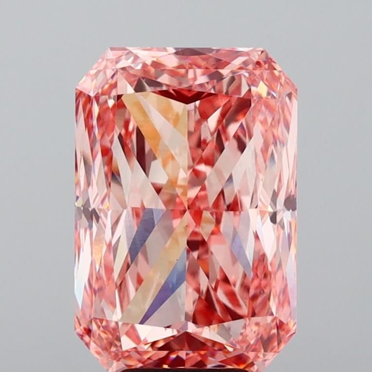 Loose Diamond - RADIANT 8.09ct Fancy Vivid Pink VS1: Loose Diamond - RADIANT 8.09ct Fancy Vivid Pink VS1 Source: This is a real non-mined Diamond that has been grown in a lab Shape: RADIANT Carats: 8.09 Color: Fancy Vivid Pink Certification: IGI Video: