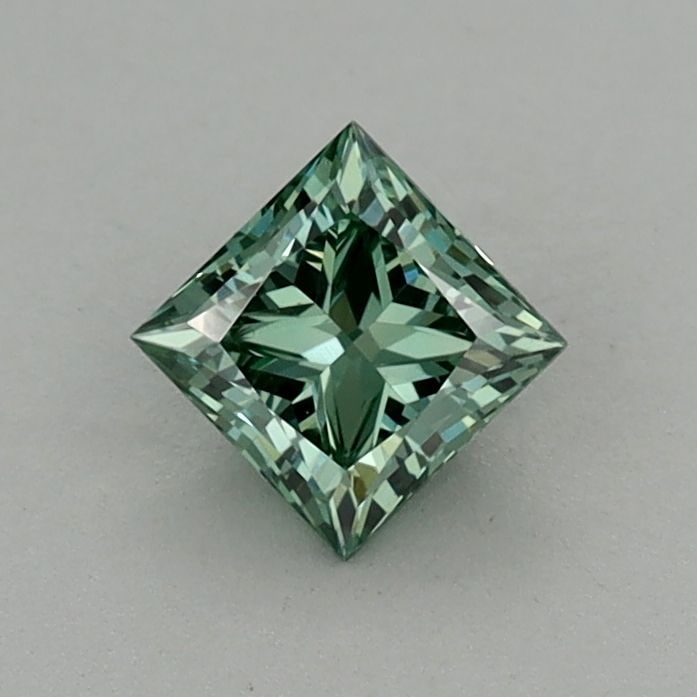Loose Diamond - PRINCESS 0.52ct Fancy Vivid Green VVS2: Loose Diamond - PRINCESS 0.52ct Fancy Vivid Green VVS2 Source: This is a real non-mined Diamond that has been grown in a lab Shape: PRINCESS Carats: 0.52 Color: Fancy Vivid Green Certification: IGI Vi