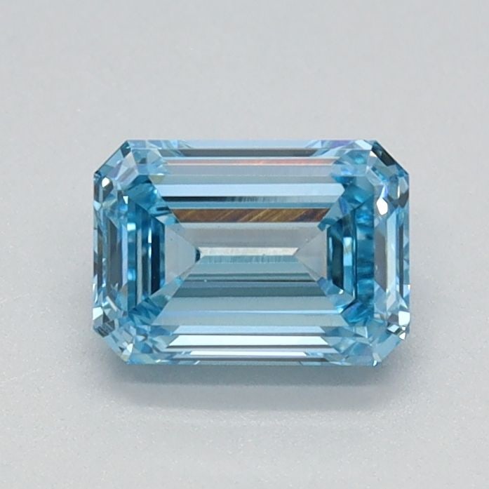 Loose Diamond - EMERALD 0.64ct Fancy Intense Blue VS1: Loose Diamond - EMERALD 0.64ct Fancy Intense Blue VS1 Source: This is a real non-mined Diamond that has been grown in a lab Shape: EMERALD Carats: 0.64 Color: Fancy Intense Blue Certification: IGI Vid