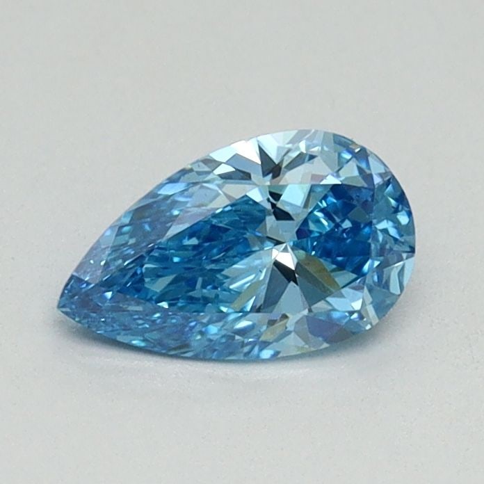 Loose Diamond - PEAR 0.5ct Fancy Blue VS2: Loose Diamond - PEAR 0.5ct Fancy Blue VS2 Source: This is a real non-mined Diamond that has been grown in a lab Shape: PEAR Carats: 0.5 Color: Fancy Blue Certification: NONE Video: