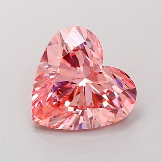Loose Diamond - HEART 2.01ct Fancy Vivid Pink VS2: Loose Diamond - HEART 2.01ct Fancy Vivid Pink VS2 Source: This is a real non-mined Diamond that has been grown in a lab Shape: HEART Carats: 2.01 Color: Fancy Vivid Pink Certification: IGI Video: