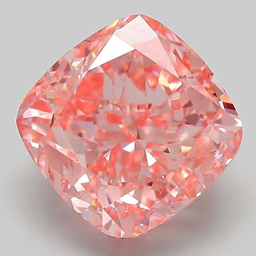 Loose Diamond - CUSHION MODIFIED 4.5ct Fancy Vivid Pink VVS2: Loose Diamond - CUSHION MODIFIED 4.5ct Fancy Vivid Pink VVS2 Source: This is a real non-mined Diamond that has been grown in a lab Shape: CUSHION MODIFIED Carats: 4.5 Color: Fancy Vivid Pink Certifica