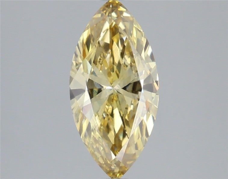 Loose Diamond - MARQUISE 1.33ct Fancy Intense Yellow VS2: Loose Diamond - MARQUISE 1.33ct Fancy Intense Yellow VS2 Source: This is a real non-mined Diamond that has been grown in a lab Shape: MARQUISE Carats: 1.33 Color: Fancy Intense Yellow Certification: I