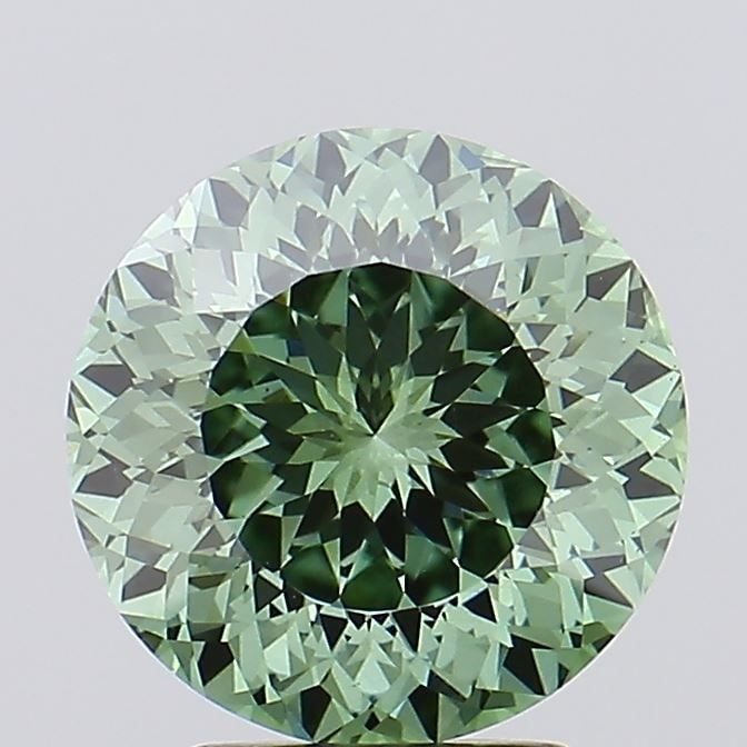 Loose Diamond - ROUND 3.14ct Fancy Vivid Green VS1: Loose Diamond - ROUND 3.14ct Fancy Vivid Green VS1 Source: This is a real non-mined Diamond that has been grown in a lab Shape: ROUND Carats: 3.14 Color: Fancy Vivid Green Certification: IGI Video: