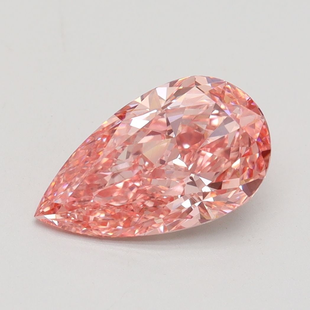 Loose Diamond - PEAR 2.02ct Fancy Vivid Pink VS2: Loose Diamond - PEAR 2.02ct Fancy Vivid Pink VS2 Source: This is a real non-mined Diamond that has been grown in a lab Shape: PEAR Carats: 2.02 Color: Fancy Vivid Pink Certification: IGI Video: