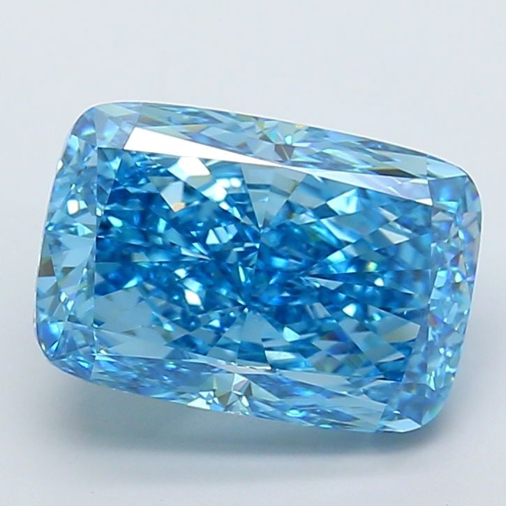 Loose Diamond - CUSHION MODIFIED 9.07ct Fancy Vivid Blue VVS2: Loose Diamond - CUSHION MODIFIED 9.07ct Fancy Vivid Blue VVS2 Source: This is a real non-mined Diamond that has been grown in a lab Shape: CUSHION MODIFIED Carats: 9.07 Color: Fancy Vivid Blue Certifi