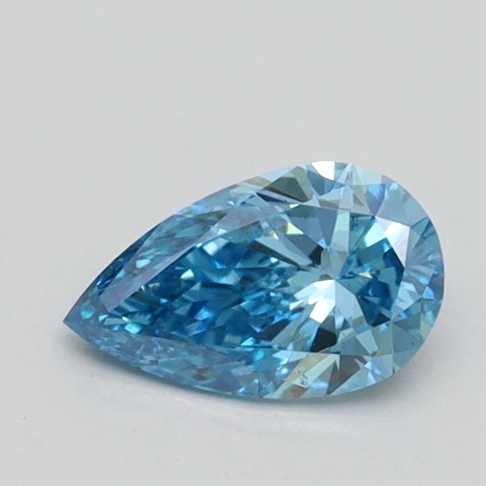 Loose Diamond - PEAR 0.52ct Fancy Vivid Blue VS2: Loose Diamond - PEAR 0.52ct Fancy Vivid Blue VS2 Source: This is a real non-mined Diamond that has been grown in a lab Shape: PEAR Carats: 0.52 Color: Fancy Vivid Blue Certification: IGI Video:
