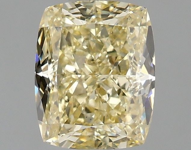 Loose Diamond - CUSHION MODIFIED 1.0ct Fancy Intense Yellow VVS2: Loose Diamond - CUSHION MODIFIED 1.0ct Fancy Intense Yellow VVS2 Source: This is a real non-mined Diamond that has been grown in a lab Shape: CUSHION MODIFIED Carats: 1.0 Color: Fancy Intense Yellow C