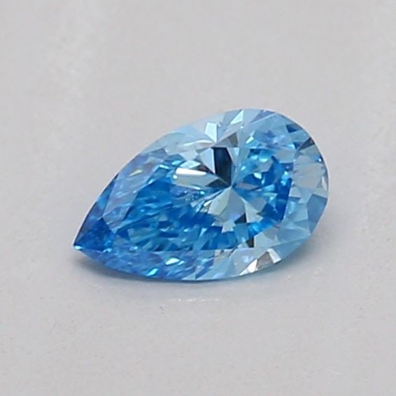Loose Diamond - PEAR 0.17ct Fancy Vivid Blue VS2: Loose Diamond - PEAR 0.17ct Fancy Vivid Blue VS2 Source: This is a real non-mined Diamond that has been grown in a lab Shape: PEAR Carats: 0.17 Color: Fancy Vivid Blue Certification: IGI Video: