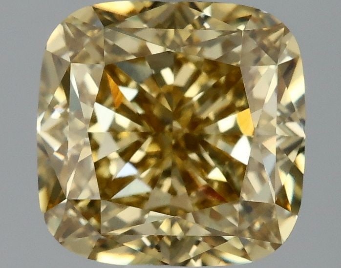 Loose Diamond - CUSHION MODIFIED 2.06ct Fancy Intense Yellow VS1: Loose Diamond - CUSHION MODIFIED 2.06ct Fancy Intense Yellow VS1 Source: This is a real non-mined Diamond that has been grown in a lab Shape: CUSHION MODIFIED Carats: 2.06 Color: Fancy Intense Yellow