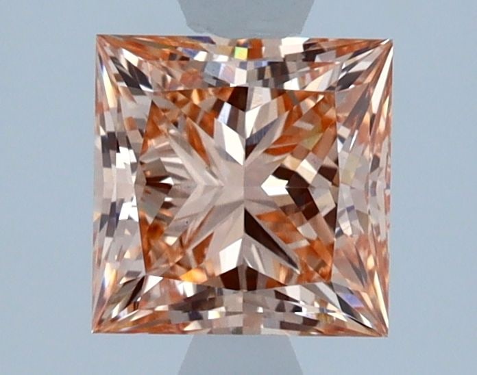 Loose Diamond - PRINCESS 1.27ct Fancy Intense Orange Pink VS1: Loose Diamond - PRINCESS 1.27ct Fancy Intense Orange Pink VS1 Source: This is a real non-mined Diamond that has been grown in a lab Shape: PRINCESS Carats: 1.27 Color: Fancy Intense Orange Pink Certif