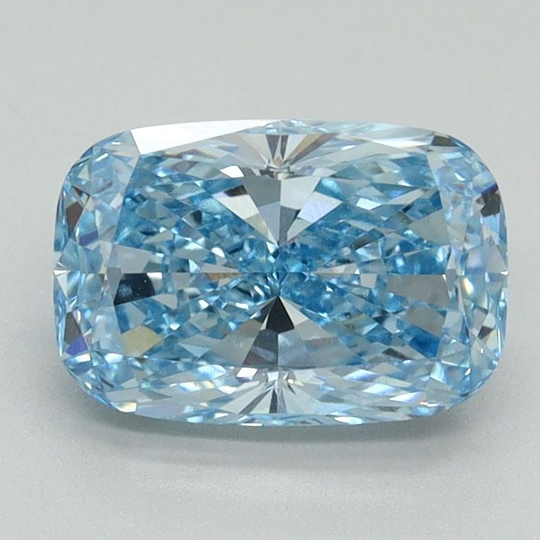 Loose Diamond - CUSHION BRILLIANT 1.64ct Fancy Vivid Blue VVS2: Loose Diamond - CUSHION BRILLIANT 1.64ct Fancy Vivid Blue VVS2 Source: This is a real non-mined Diamond that has been grown in a lab Shape: CUSHION BRILLIANT Carats: 1.64 Color: Fancy Vivid Blue Certi
