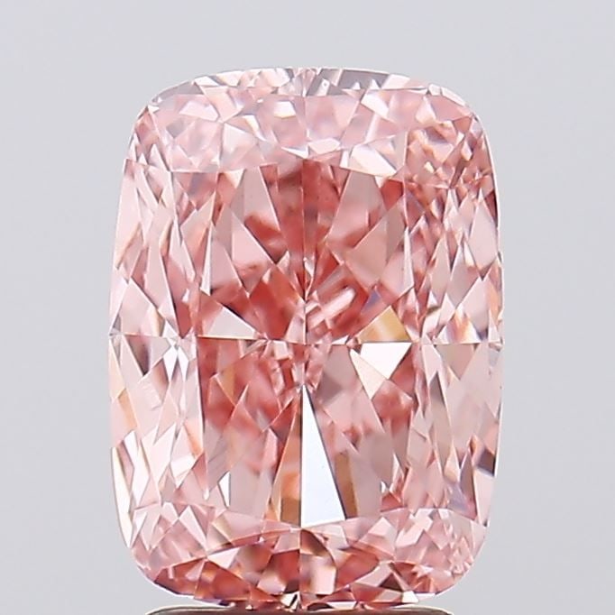 Loose Diamond - CUSHION MODIFIED 3.02ct Fancy Vivid Pink VS1: Loose Diamond - CUSHION MODIFIED 3.02ct Fancy Vivid Pink VS1 Source: This is a real non-mined Diamond that has been grown in a lab Shape: CUSHION MODIFIED Carats: 3.02 Color: Fancy Vivid Pink Certific