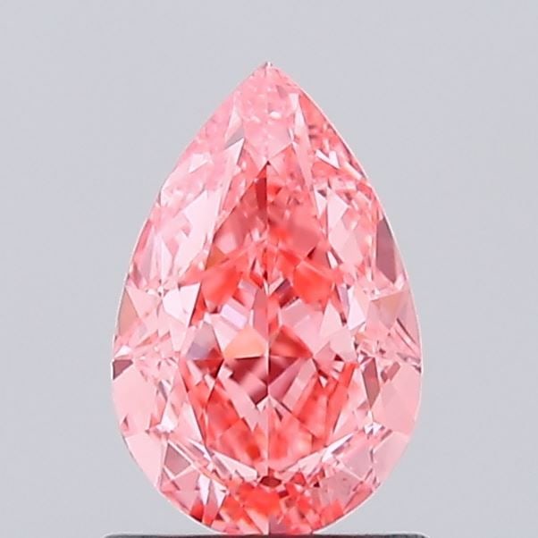 Loose Diamond - PEAR 1.07ct Fancy Vivid Pink VS1: Loose Diamond - PEAR 1.07ct Fancy Vivid Pink VS1 Source: This is a real non-mined Diamond that has been grown in a lab Shape: PEAR Carats: 1.07 Color: Fancy Vivid Pink Certification: IGI Video: