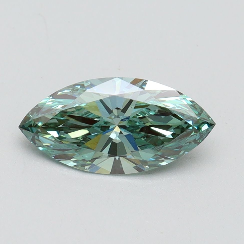 Loose Diamond - MARQUISE 1.0ct Fancy Vivid Green VS2: Loose Diamond - MARQUISE 1.0ct Fancy Vivid Green VS2 Source: This is a real non-mined Diamond that has been grown in a lab Shape: MARQUISE Carats: 1.0 Color: Fancy Vivid Green Certification: IGI Video