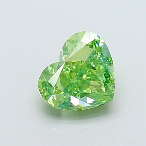 Loose Diamond - HEART 1.01ct Fancy Vivid Green VVS2: Loose Diamond - HEART 1.01ct Fancy Vivid Green VVS2 Source: This is a real non-mined Diamond that has been grown in a lab Shape: HEART Carats: 1.01 Color: Fancy Vivid Green Certification: IGI Video: