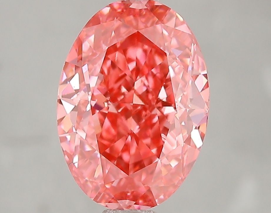 Loose Diamond - OVAL 3.02ct Fancy Vivid Pink VS1: Loose Diamond - OVAL 3.02ct Fancy Vivid Pink VS1 Source: This is a real non-mined Diamond that has been grown in a lab Shape: OVAL Carats: 3.02 Color: Fancy Vivid Pink Certification: IGI Video: