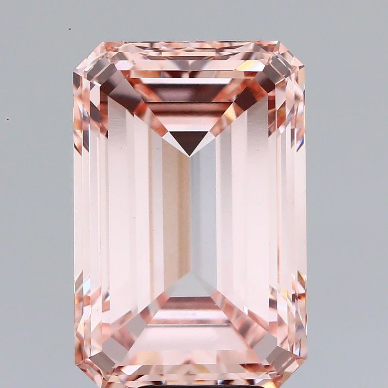 Loose Diamond - EMERALD 9.0ct Fancy Pink VS1: Loose Diamond - EMERALD 9.0ct Fancy Pink VS1 Source: This is a real non-mined Diamond that has been grown in a lab Shape: EMERALD Carats: 9.0 Color: Fancy Pink Certification: IGI Video:
