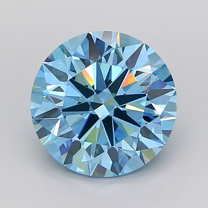 Ideal Loose Diamond - ROUND 3.72ct Fancy Vivid Blue VS1: Ideal Loose Diamond - ROUND 3.72ct Fancy Vivid Blue VS1 Source: This is a real non-mined Diamond that has been grown in a lab Shape: ROUND Carats: 3.72 Color: Fancy Vivid Blue Certification: IGI Video