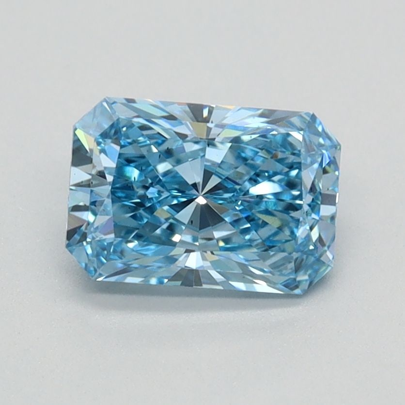 Loose Diamond - RADIANT 0.96ct Fancy Vivid Blue VS2: Loose Diamond - RADIANT 0.96ct Fancy Vivid Blue VS2 Source: This is a real non-mined Diamond that has been grown in a lab Shape: RADIANT Carats: 0.96 Color: Fancy Vivid Blue Certification: IGI Video: