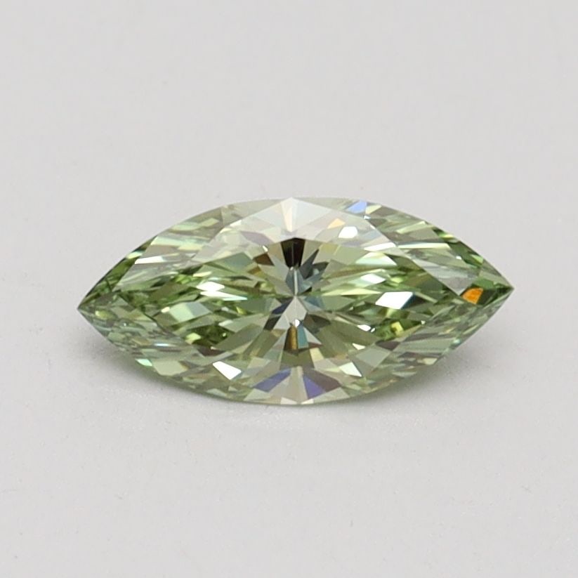 Loose Diamond - MARQUISE 0.5ct Fancy Intense Green VVS2: Loose Diamond - MARQUISE 0.5ct Fancy Intense Green VVS2 Source: This is a real non-mined Diamond that has been grown in a lab Shape: MARQUISE Carats: 0.5 Color: Fancy Intense Green Certification: IGI