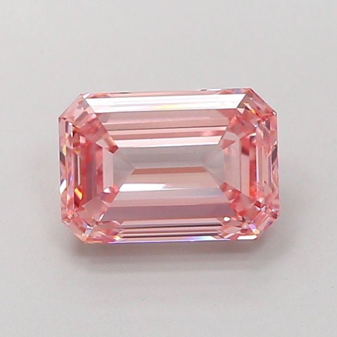Loose Diamond - EMERALD 2.59ct Fancy Intense Pink VVS2: Loose Diamond - EMERALD 2.59ct Fancy Intense Pink VVS2 Source: This is a real non-mined Diamond that has been grown in a lab Shape: EMERALD Carats: 2.59 Color: Fancy Intense Pink Certification: IGI Vi
