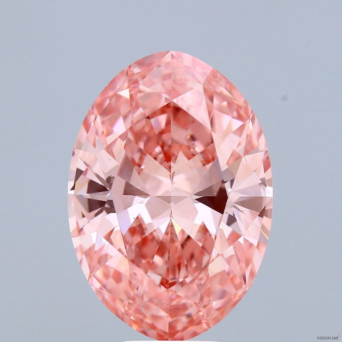 Loose Diamond - OVAL 10.07ct Fancy Vivid Pink VS1: Loose Diamond - OVAL 10.07ct Fancy Vivid Pink VS1 Source: This is a real non-mined Diamond that has been grown in a lab Shape: OVAL Carats: 10.07 Color: Fancy Vivid Pink Certification: IGI Video: