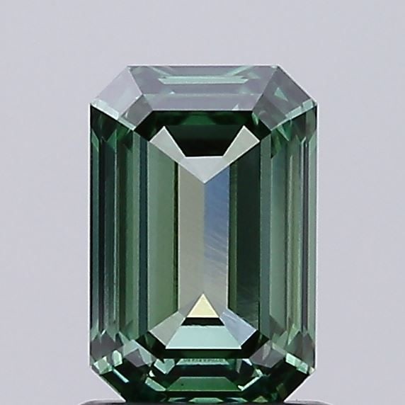 Loose Diamond - EMERALD 1.06ct Fancy Vivid Green VVS2: Loose Diamond - EMERALD 1.06ct Fancy Vivid Green VVS2 Source: This is a real non-mined Diamond that has been grown in a lab Shape: EMERALD Carats: 1.06 Color: Fancy Vivid Green Certification: IGI Vide