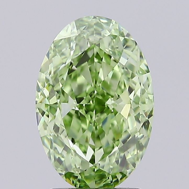 Loose Diamond - OVAL 3.01ct Fancy Vivid Green IF: Loose Diamond - OVAL 3.01ct Fancy Vivid Green IF Source: This is a real non-mined Diamond that has been grown in a lab Shape: OVAL Carats: 3.01 Color: Fancy Vivid Green Certification: IGI Video: