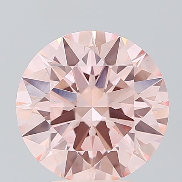 Ideal Loose Diamond - ROUND 3.06ct Fancy Pink VS1: Ideal Loose Diamond - ROUND 3.06ct Fancy Pink VS1 Source: This is a real non-mined Diamond that has been grown in a lab Shape: ROUND Carats: 3.06 Color: Fancy Pink Certification: IGI Video:
