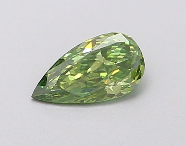Loose Diamond - PEAR 0.28ct Fancy Vivid Green SI1: Loose Diamond - PEAR 0.28ct Fancy Vivid Green SI1 Source: This is a real non-mined Diamond that has been grown in a lab Shape: PEAR Carats: 0.28 Color: Fancy Vivid Green Certification: IGI Video: