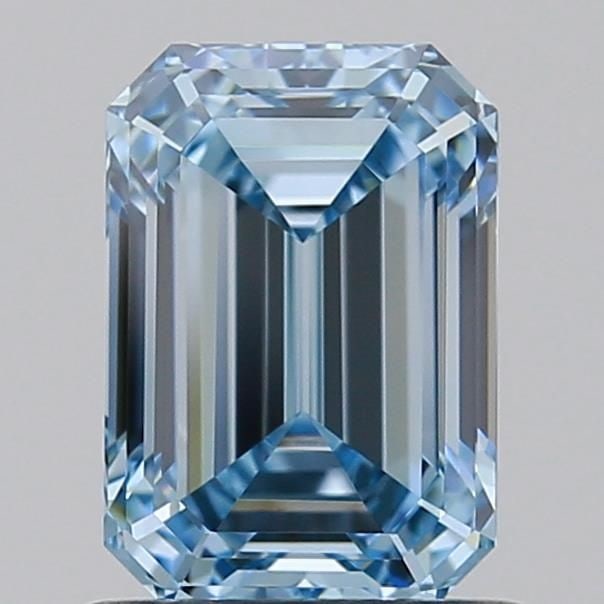 Loose Diamond - EMERALD 1.03ct Fancy Intense Blue VVS2: Loose Diamond - EMERALD 1.03ct Fancy Intense Blue VVS2 Source: This is a real non-mined Diamond that has been grown in a lab Shape: EMERALD Carats: 1.03 Color: Fancy Intense Blue Certification: IGI Vi