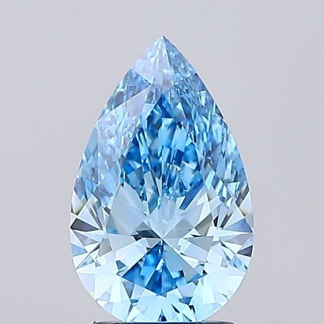 Loose Diamond - PEAR 2.0ct Fancy Vivid Blue VVS1: Loose Diamond - PEAR 2.0ct Fancy Vivid Blue VVS1 Source: This is a real non-mined Diamond that has been grown in a lab Shape: PEAR Carats: 2.0 Color: Fancy Vivid Blue Certification: IGI Video: