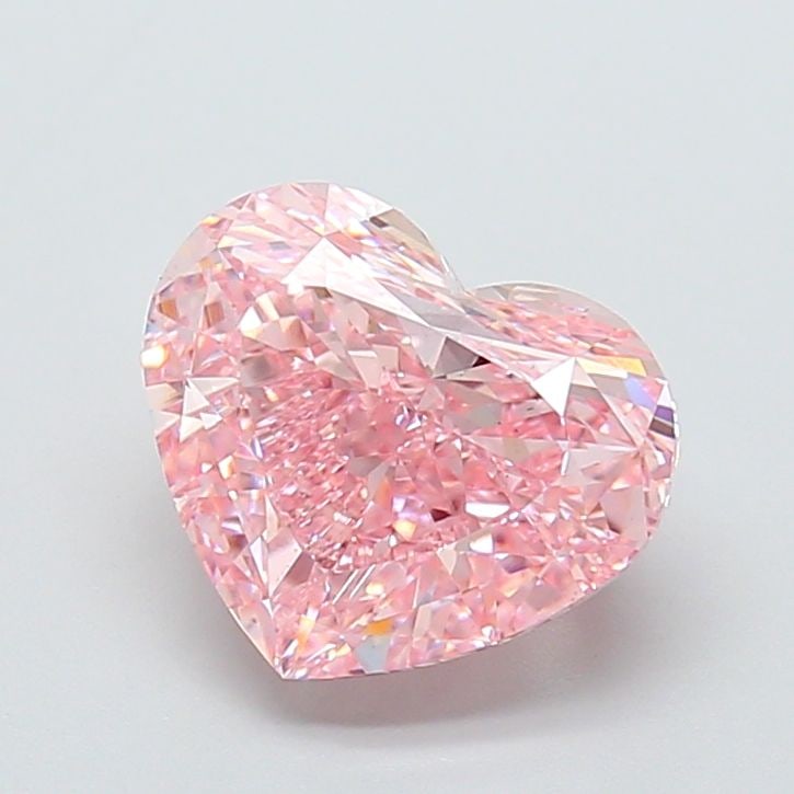 Loose Diamond - HEART 5.02ct Fancy Intense Pink VS2: Loose Diamond - HEART 5.02ct Fancy Intense Pink VS2 Source: This is a real non-mined Diamond that has been grown in a lab Shape: HEART Carats: 5.02 Color: Fancy Intense Pink Certification: IGI Video:
