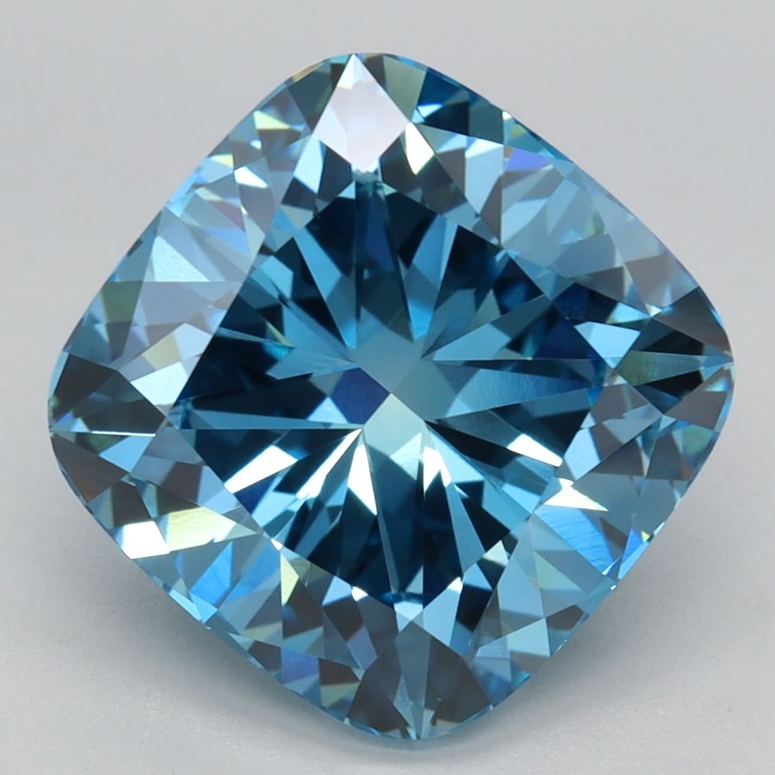 Loose Diamond - CUSHION MODIFIED 5.24ct Fancy Vivid Blue VVS2: Loose Diamond - CUSHION MODIFIED 5.24ct Fancy Vivid Blue VVS2 Source: This is a real non-mined Diamond that has been grown in a lab Shape: CUSHION MODIFIED Carats: 5.24 Color: Fancy Vivid Blue Certifi