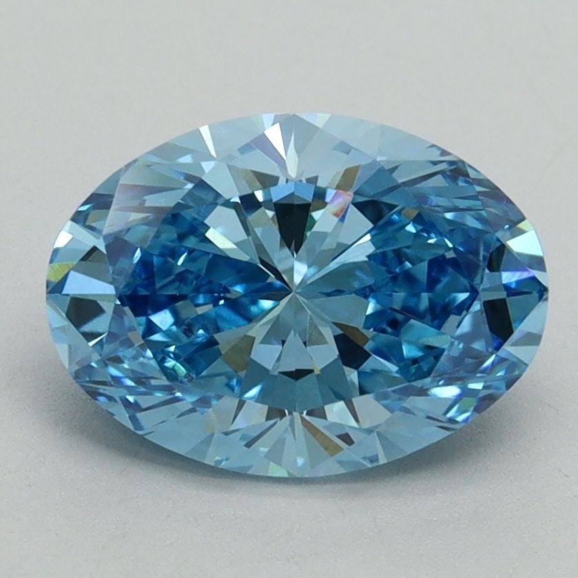 Loose Diamond - OVAL 2.03ct Fancy Vivid Blue VS1: Loose Diamond - OVAL 2.03ct Fancy Vivid Blue VS1 Source: This is a real non-mined Diamond that has been grown in a lab Shape: OVAL Carats: 2.03 Color: Fancy Vivid Blue Certification: IGI Video:
