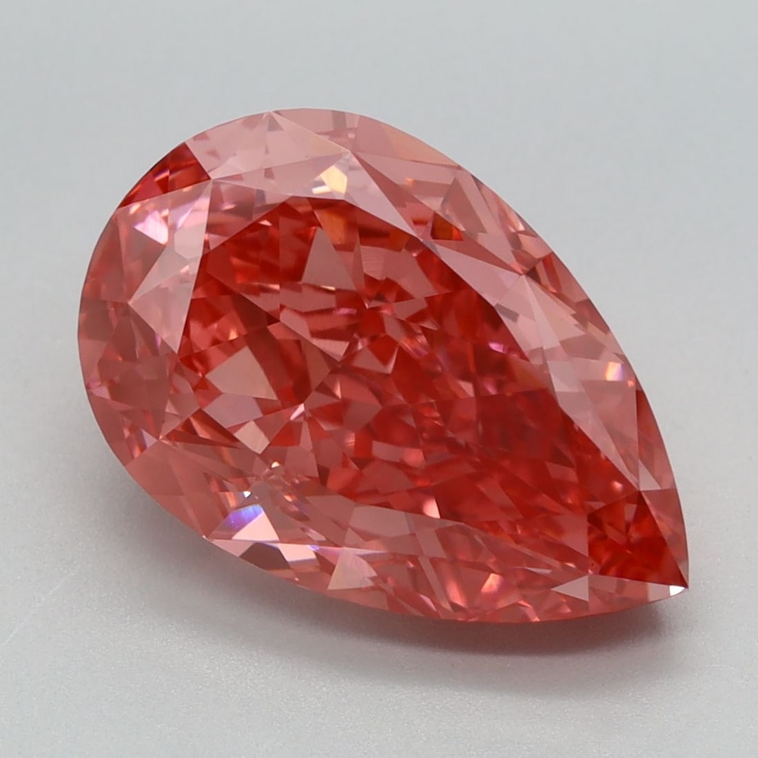 Loose Diamond - PEAR 4.5ct Fancy Vivid Pink VS1: Loose Diamond - PEAR 4.5ct Fancy Vivid Pink VS1 Source: This is a real non-mined Diamond that has been grown in a lab Shape: PEAR Carats: 4.5 Color: Fancy Vivid Pink Certification: IGI Video: