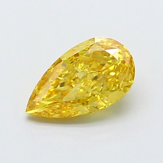 Loose Diamond - PEAR 0.93ct Fancy Vivid Yellow VS1: Loose Diamond - PEAR 0.93ct Fancy Vivid Yellow VS1 Source: This is a real non-mined Diamond that has been grown in a lab Shape: PEAR Carats: 0.93 Color: Fancy Vivid Yellow Certification: IGI Video: