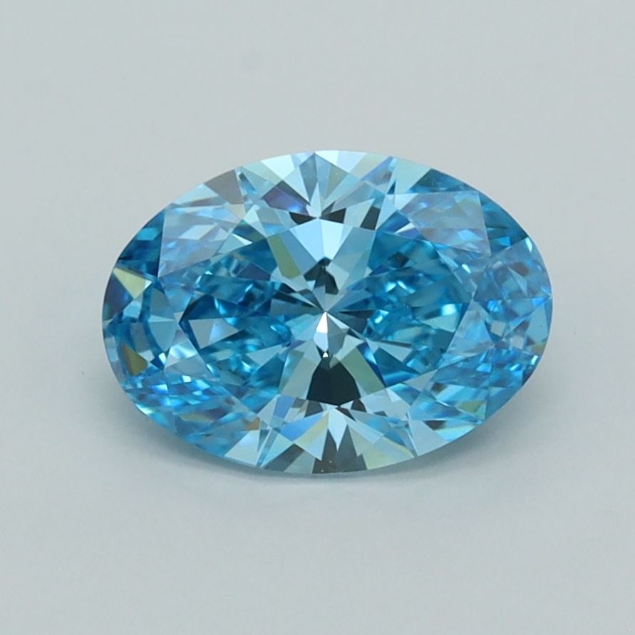 Loose Diamond - OVAL 1.32ct Fancy Vivid Blue VVS2: Loose Diamond - OVAL 1.32ct Fancy Vivid Blue VVS2 Source: This is a real non-mined Diamond that has been grown in a lab Shape: OVAL Carats: 1.32 Color: Fancy Vivid Blue Certification: IGI Video: