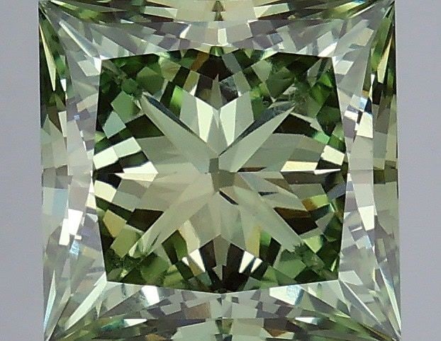 Loose Diamond - PRINCESS 4.03ct Fancy Vivid Green VS1: Loose Diamond - PRINCESS 4.03ct Fancy Vivid Green VS1 Source: This is a real non-mined Diamond that has been grown in a lab Shape: PRINCESS Carats: 4.03 Color: Fancy Vivid Green Certification: IGI Vid
