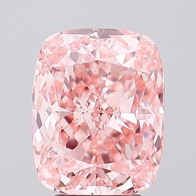 Loose Diamond - CUSHION MODIFIED 4.17ct Fancy Vivid Pink VS2: Loose Diamond - CUSHION MODIFIED 4.17ct Fancy Vivid Pink VS2 Source: This is a real non-mined Diamond that has been grown in a lab Shape: CUSHION MODIFIED Carats: 4.17 Color: Fancy Vivid Pink Certific