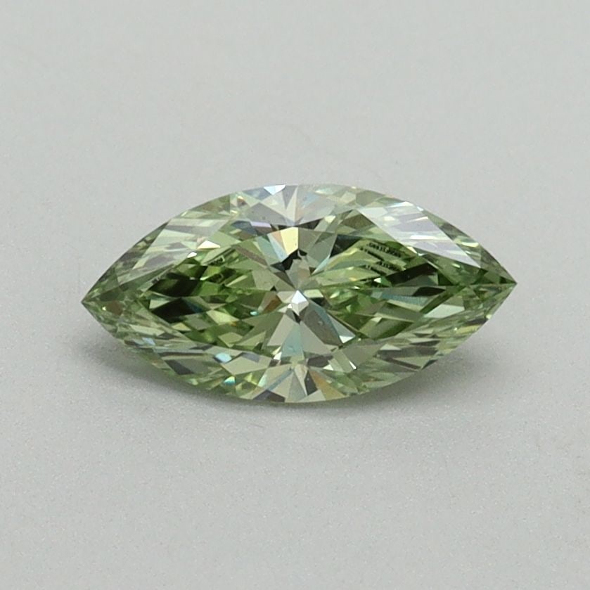 Loose Diamond - MARQUISE 0.53ct Fancy Vivid Green VVS2: Loose Diamond - MARQUISE 0.53ct Fancy Vivid Green VVS2 Source: This is a real non-mined Diamond that has been grown in a lab Shape: MARQUISE Carats: 0.53 Color: Fancy Vivid Green Certification: IGI Vi